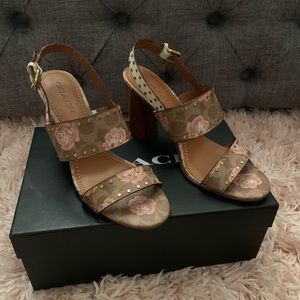 Coach size 9.5 heel sandals